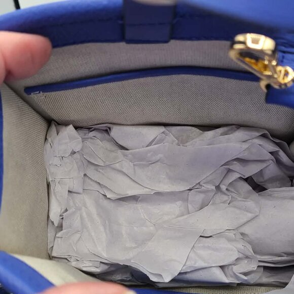 Radley London Shore Thing Small Blue Leather Satchel NWT! - Picture 7 of 15